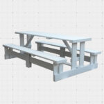 8 Seat Park Bench