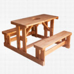 Solid Wood Picnic Bench