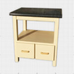 Cream Solid Wood Stand